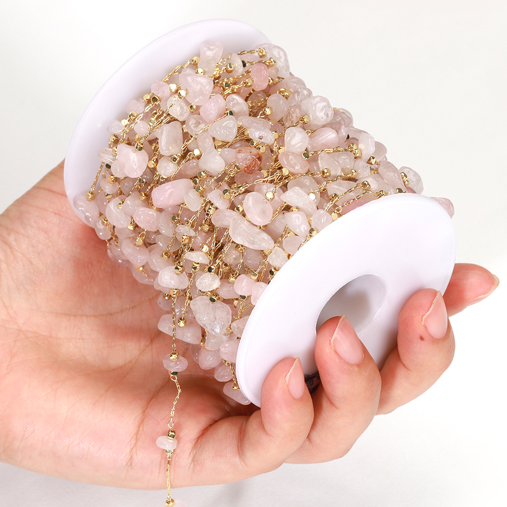 1meter Stone Chain Light Pink  - огляд і ціна Jewelry Making Light