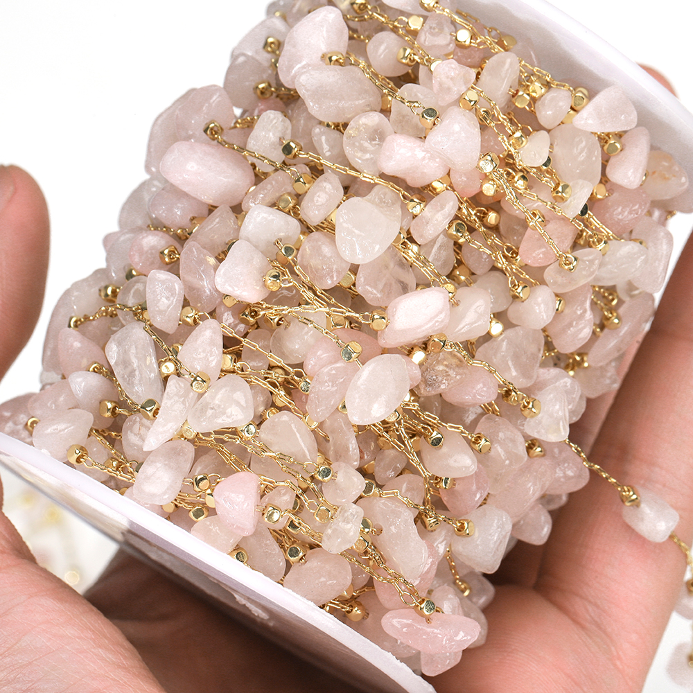 1meter Stone Chain Light Pink  - огляд і ціна Jewelry Making Light