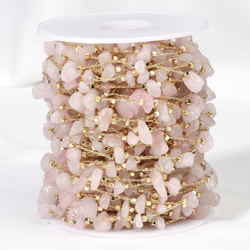 1meter Stone Chain Light Pink  - огляд і ціна Jewelry Making Light