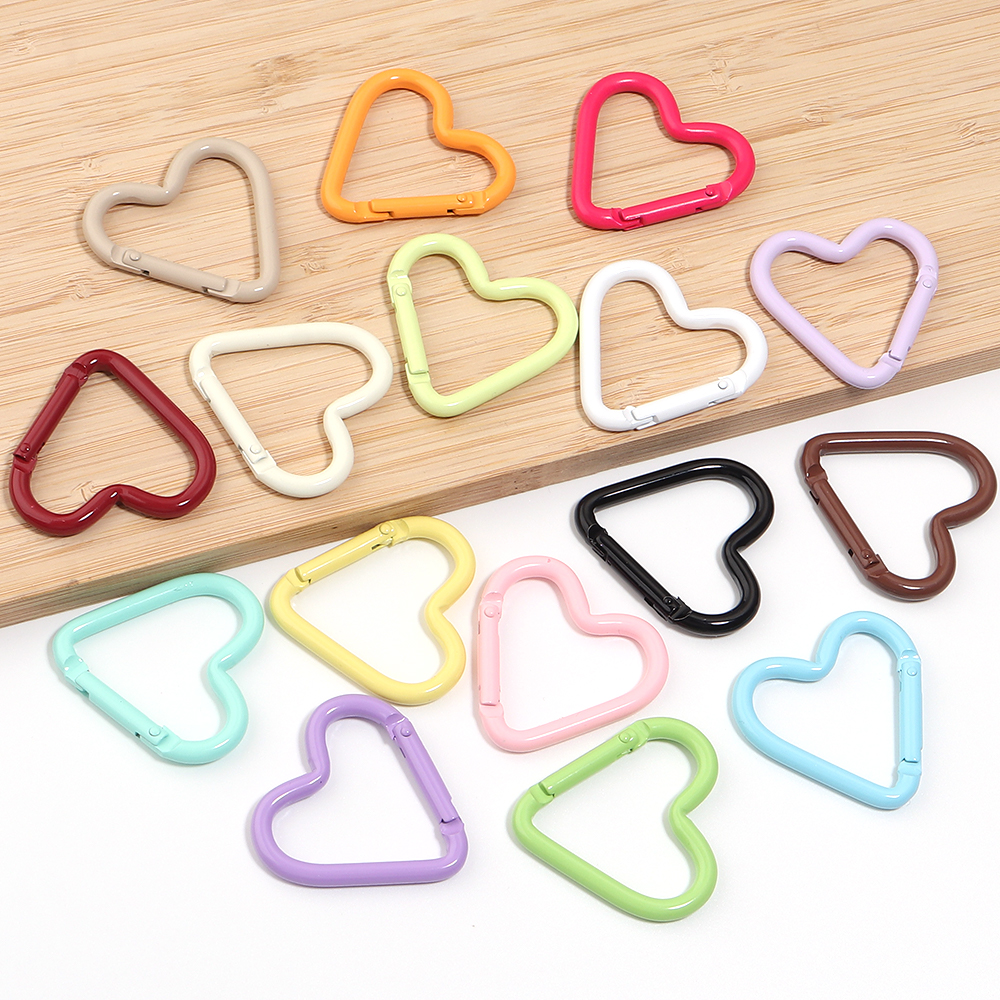 5pcs Colorful Heart-shaped Alu - огляд і ціна Jewelry Making Basics