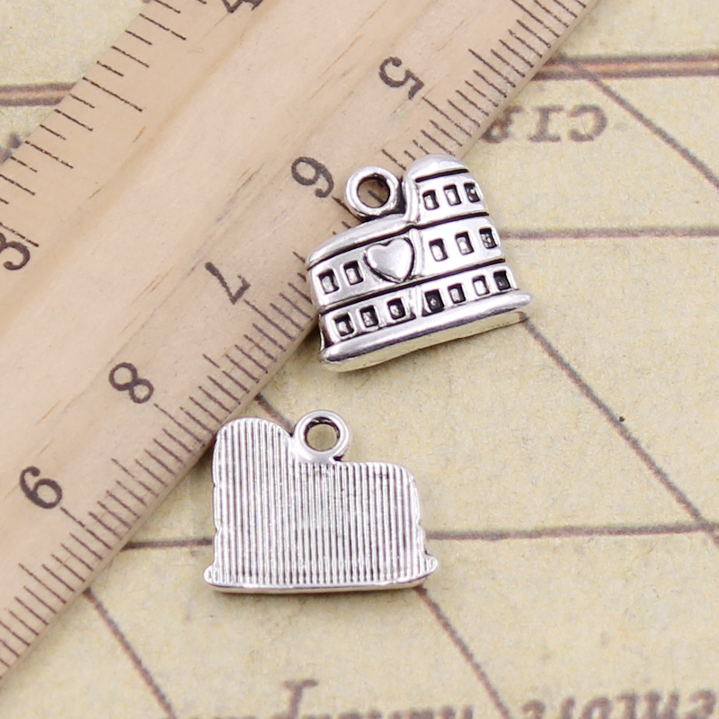20pcs Charms Roman Colosseum R - огляд і ціна Jewelry Making Rome