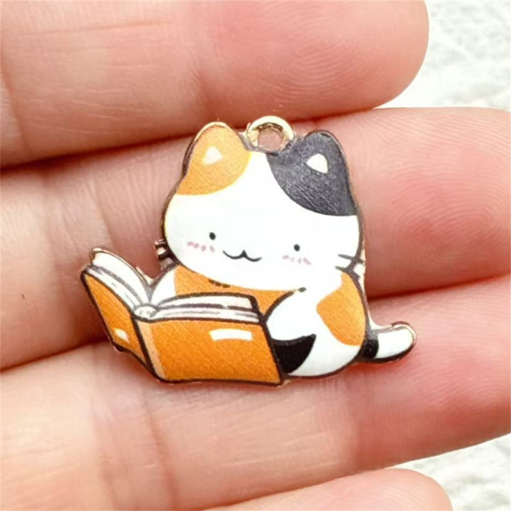 7/14pcs Cute Read Book Cat Ena - огляд і ціна Jewelry Making Guide Book
