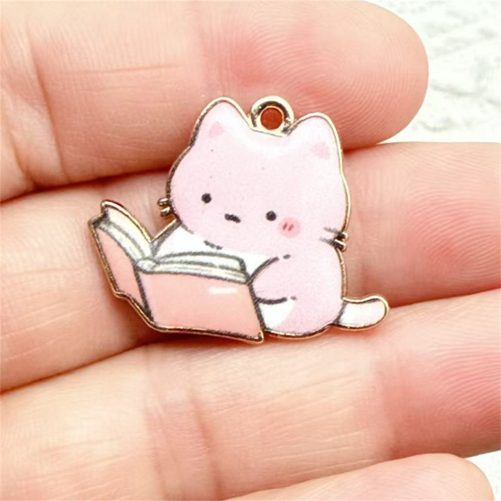 7/14pcs Cute Read Book Cat Ena - огляд і ціна Jewelry Making Guide Book