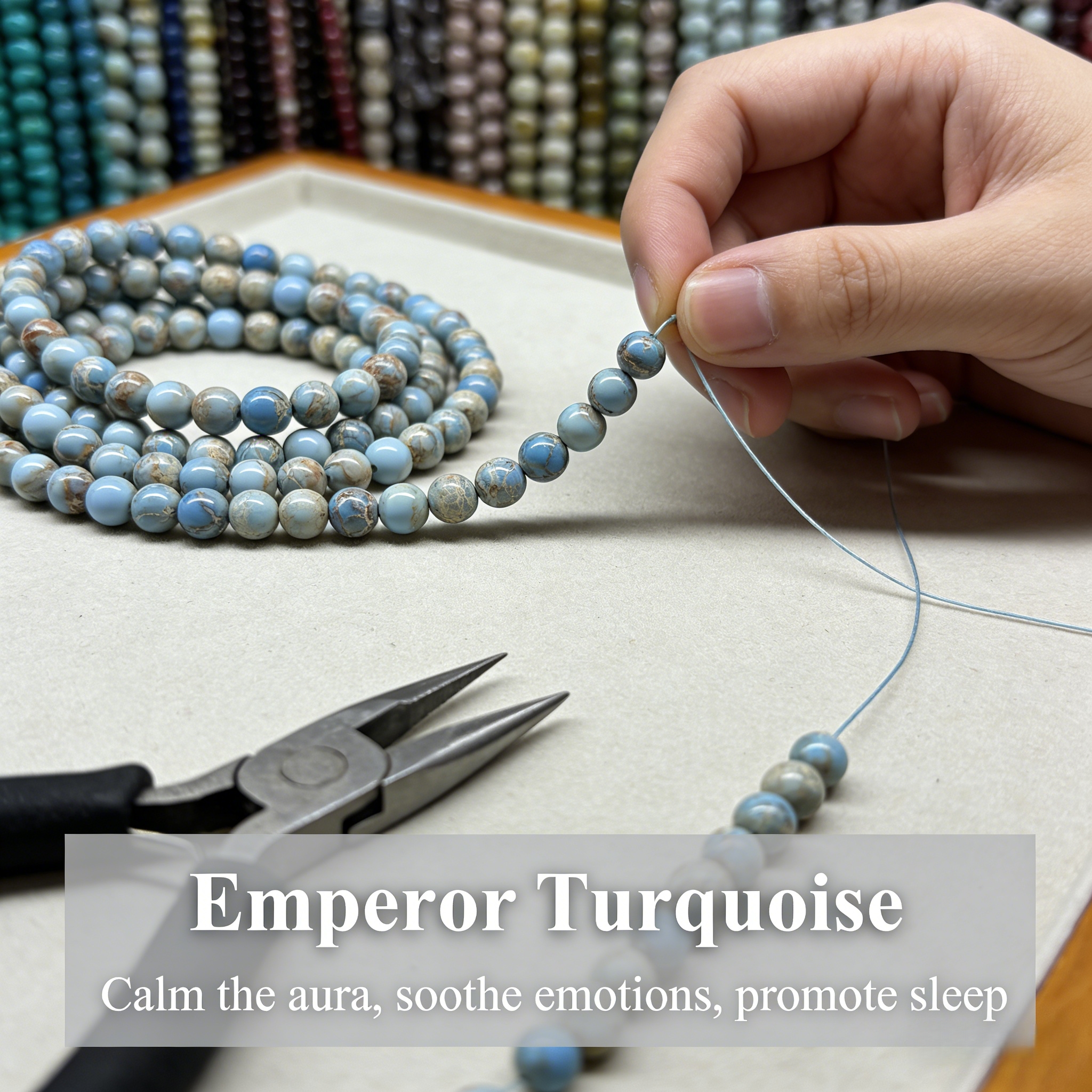 Light Blue Emperor Turquoise B - огляд і ціна Jewelry Making Light