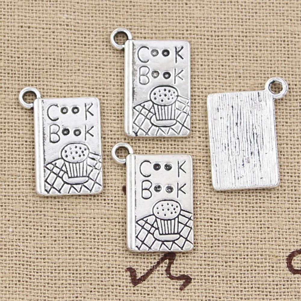 15pcs Charms Cook Book Recipe  - огляд і ціна Jewelry Making Guide Book