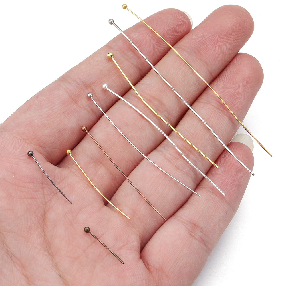100/200pcs Copper Ball Head Pi - огляд і ціна Jewelry Making Head Pins